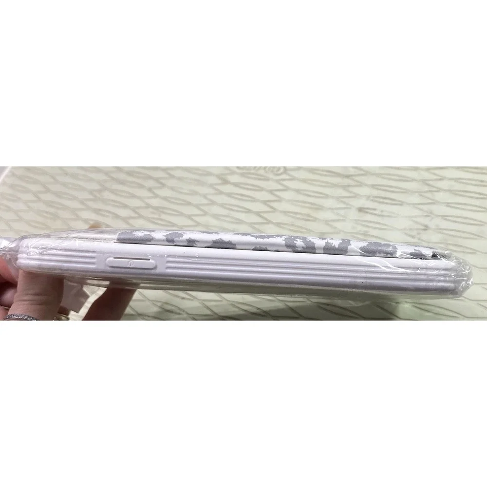 iPhone XS Max 6.5 Phone Case Gray &‎ White Leopard Card Holders NEW